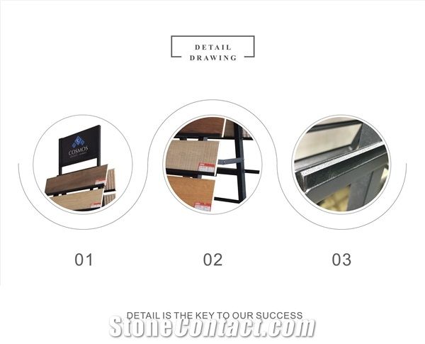 Metal Tile Sample Stone Display Stand Rack