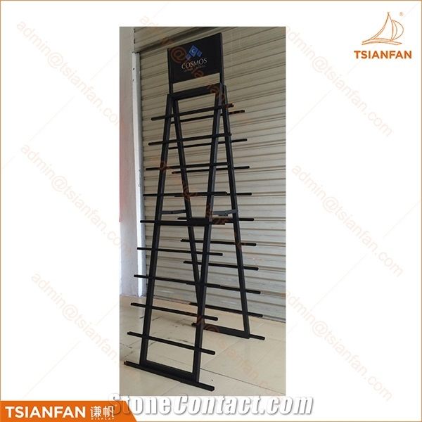 Metal Tile Sample Stone Display Stand Rack