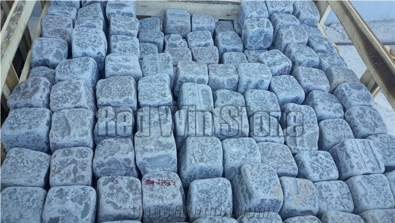 Blue-Grey Basalt Cube Stone, Pavers, Cobble Stone