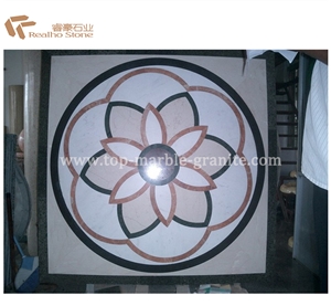 Marble Stone Waterjet Medallion Flooring Tiles