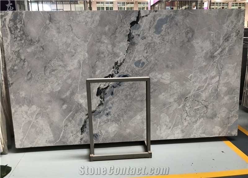 Arctic Ocean Grey Natural Quartzite Indoor Wall