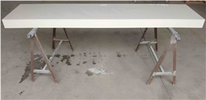 Artificial Sugar White Quartz Kitchen Countertop
