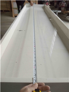 Artificial Sugar White Quartz Kitchen Countertop