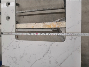 Avenza White Quartz Bathroom Vanity Tops For Hotel Projects