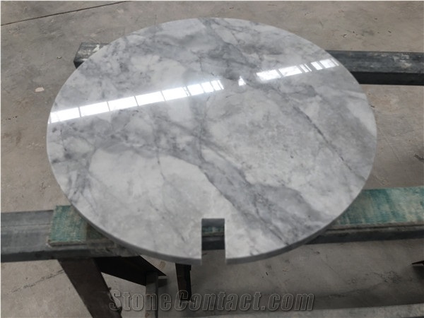 Beauty Calacatta Grey Marble Coffe Table Top