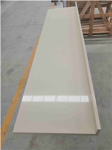 Beige Quartz Kitchen Countertop for Multi-Family