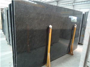 Black Pearl Granite Slabs Used for Flooring Tiles