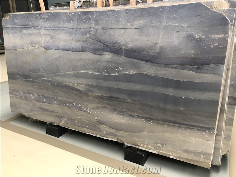 Brazil Azul Macaubas Quartzite Blue Slabs in China