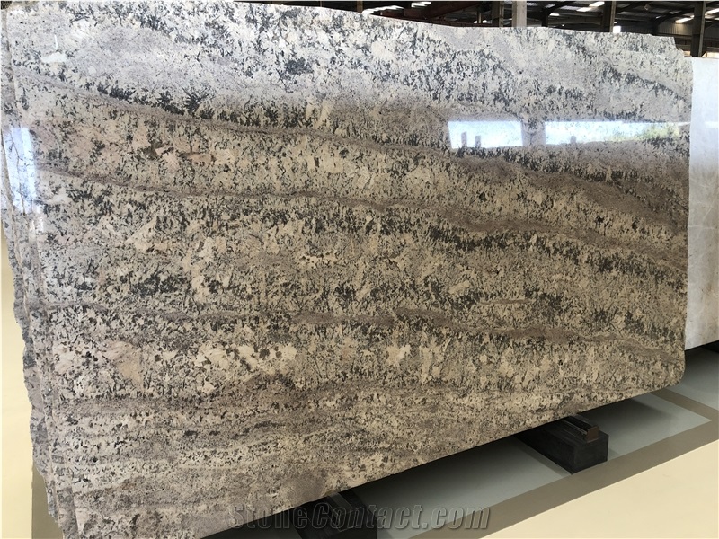 Brazil Bianco Antico Azul Aran White Granite Slabs