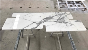 Calacatta Quartz Coffee Table Tops For Hospitality