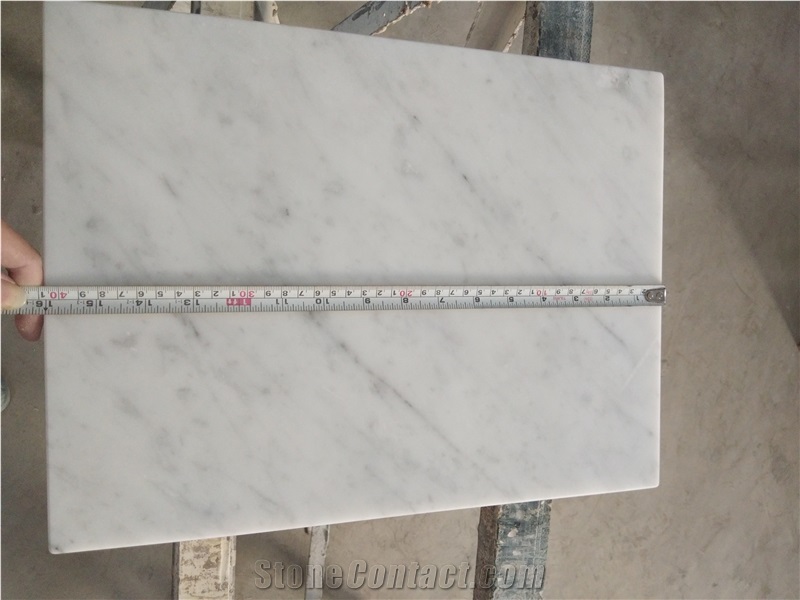 Carrara Marble Honed Rectangle Table Tops Design