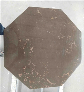 China Affordable Coffee Brown Marble Table Tops