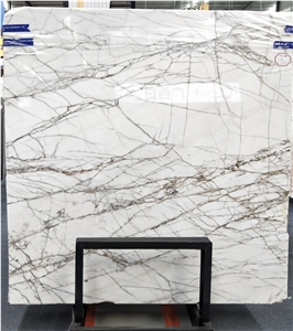 Cedar White Marble Polished Slabs Floor Tile