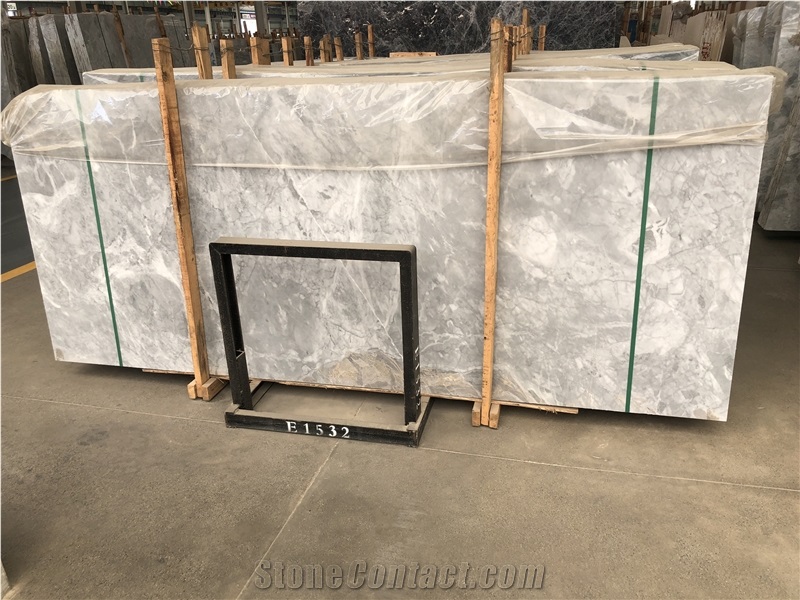 China Emperador Silver Ermine Shadow Marble Slab