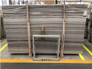 China Polished Crystal Wood Grain Marble Slabs