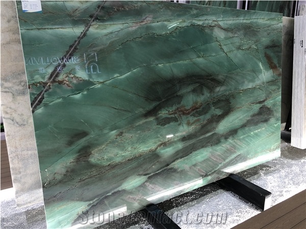 China Royal Green Onyx for Custom Table Tops