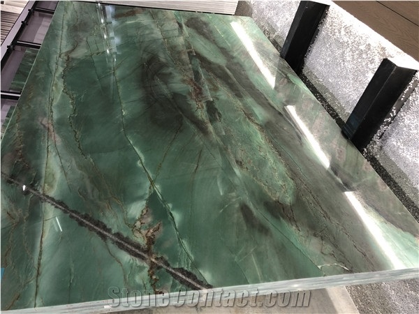 China Royal Green Onyx for Custom Table Tops