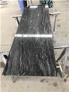 China Silver Wave Marble Countertop for Kitchen