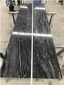 China Silver Wave Marble Countertop for Kitchen