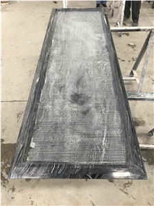 China Silver Wave Marble Countertop for Kitchen