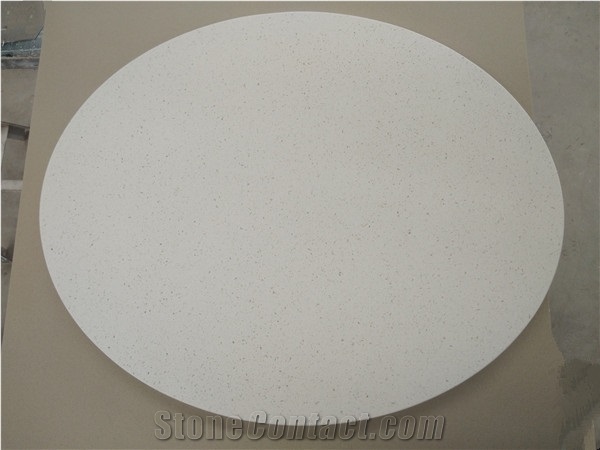 Classic White Quartz for Hotel Table Top