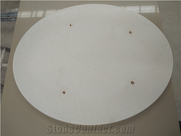 Classic White Quartz for Hotel Table Top