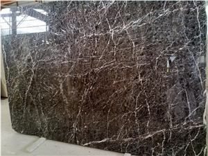 Customed Tulip Brown Marble Slab for Setting Wall
