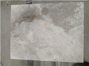Customized French Vanilla Marble Side Table Tops