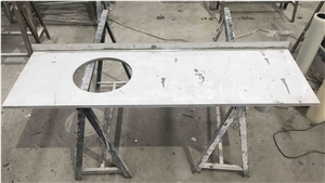 Customized Grey Quartz Vanity Tops for Commercial