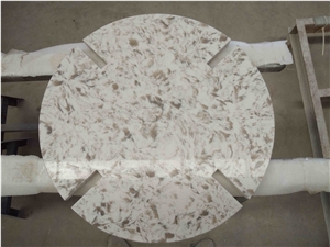 Customized Wilsonart Sangda Falls Quartz Table Top