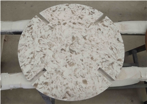 Customized Wilsonart Sangda Falls Quartz Table Top
