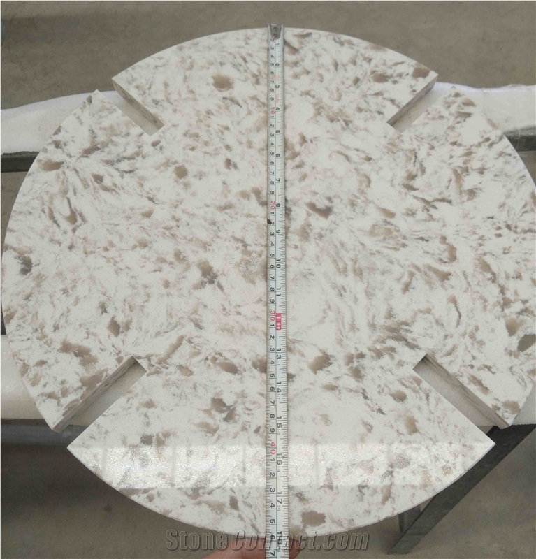 Customized Wilsonart Sangda Falls Quartz Table Top