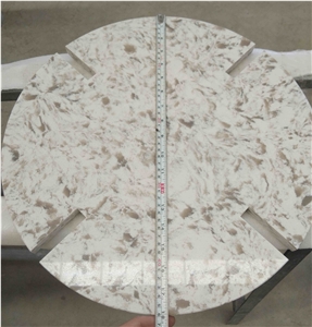 Customized Wilsonart Sangda Falls Quartz Table Top