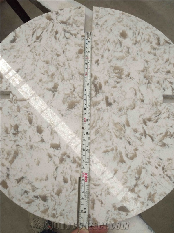 Customized Wilsonart Sangda Falls Quartz Table Top