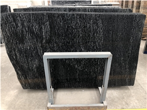 Diamond Fall Meteor Black Granite Floor Bath Tops