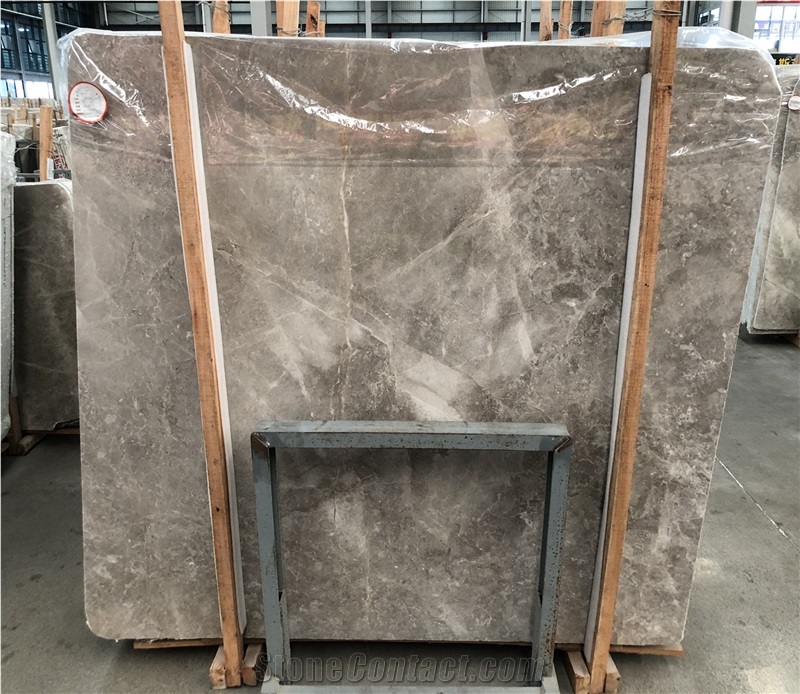 Dora Ash Cloud Grey Marble Slabs Tiles Floor Wall