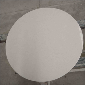 Factory Direct Organic White Quartz Cafe Table Top