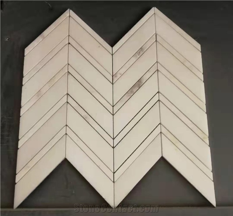 Fishbone Marble Mosaic Kitchen Wall Tiles