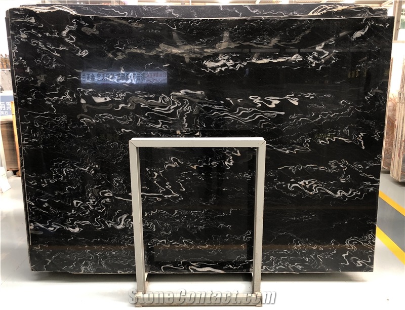 Galaxy Black Blue Night Quartzite for Countertop