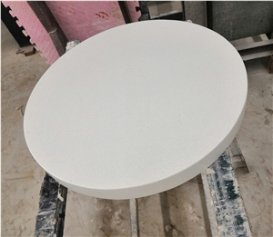 Galaxy White Quartz Custom Hotel Night Desk Table