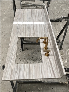 Greek Perlino Bianco Marble Vanity Countertop