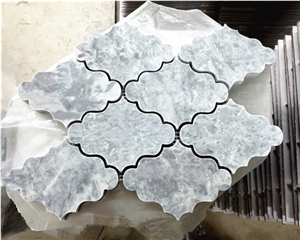 Grey Marble Lantern Mosaic for Kitchen Backsplash