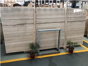 High Quality Italy Silver Grey Travertine Polished