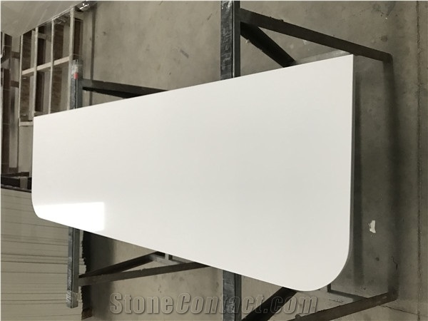 High Quality White Quartz Hotel Worktop