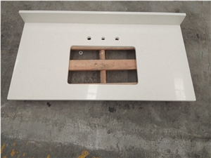 Hot Sales Cirrus White Quartz Vanity Countertop