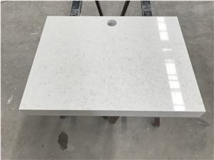 Hotel Quality White Granite-Look Quartz Countertop