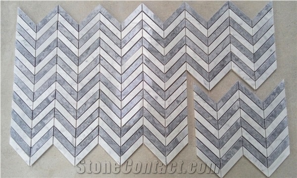 Incanus Herringbone Mosaic for Bathroom Flooring