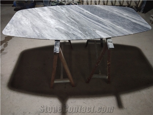 Luxury Grigio Nicola Marble Customed Table Top