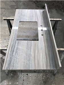 Luxury Perlino Bianco Marble Vanity Countertop