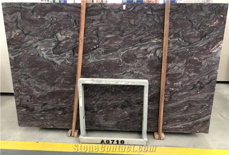 Luxury Sea Wave Purple Marble Slabs for Project